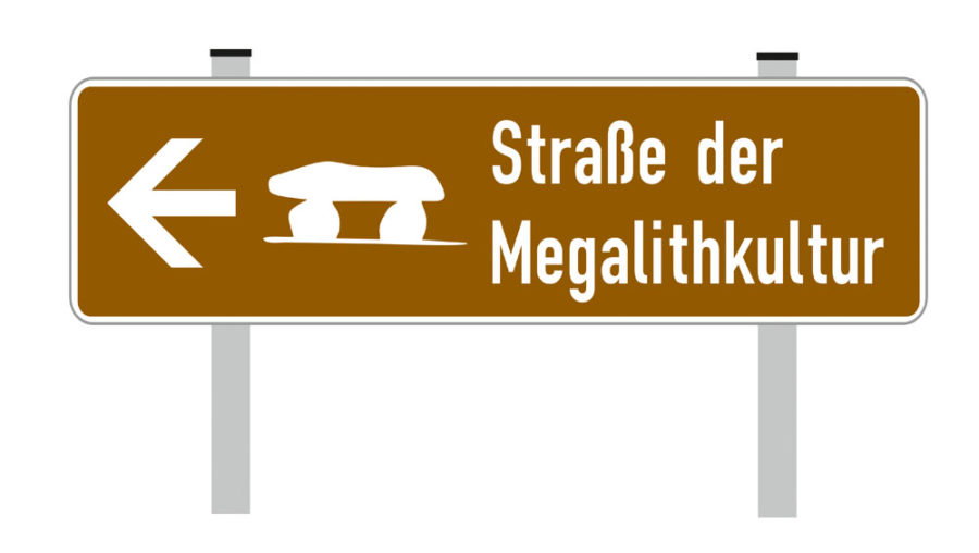 Hauptstreckenschild Straße der Megalithkultur