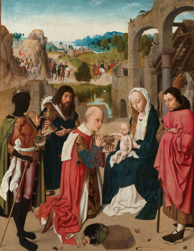 Geertgen tot Sint Jans - Die Anbetung der heiligen drei Könige