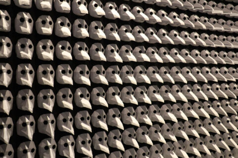 Archäologie-Museum Herne - Installation Schnabelmasken