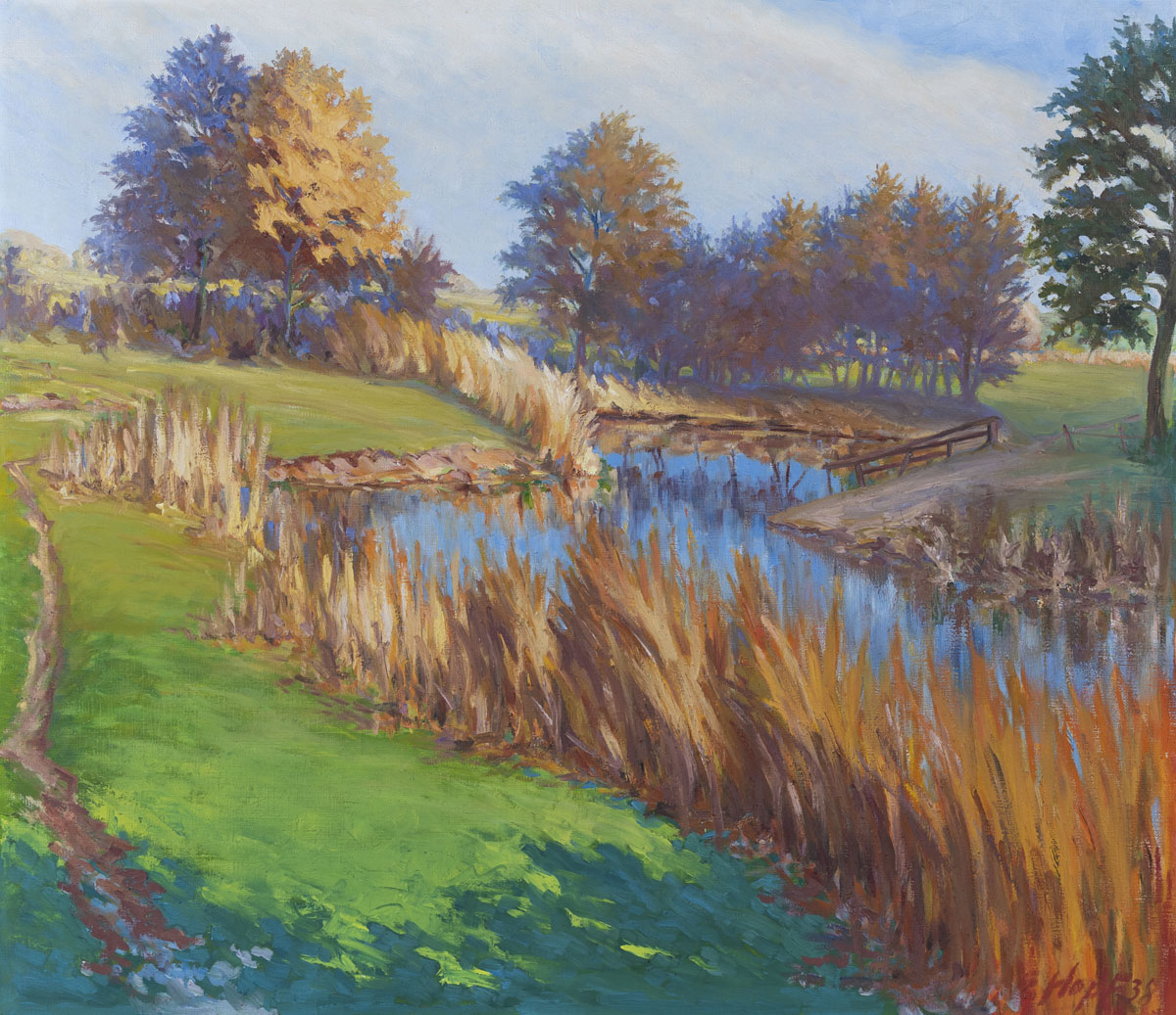 Emil Hopf - An der Vechte bei Nordhorn