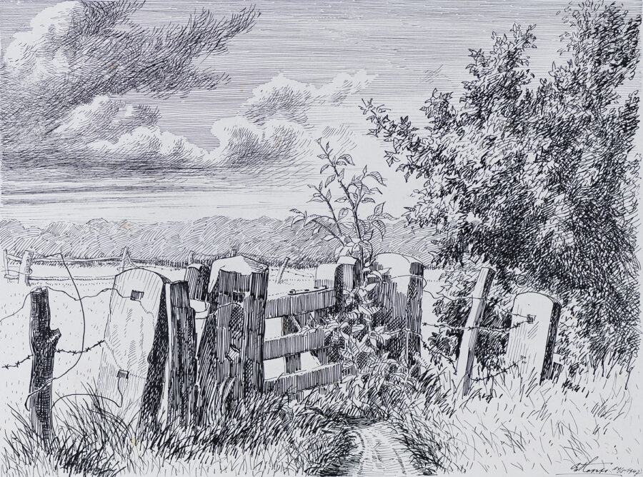 Emil Hopf - Weidetor am Malerweg, Bentheim