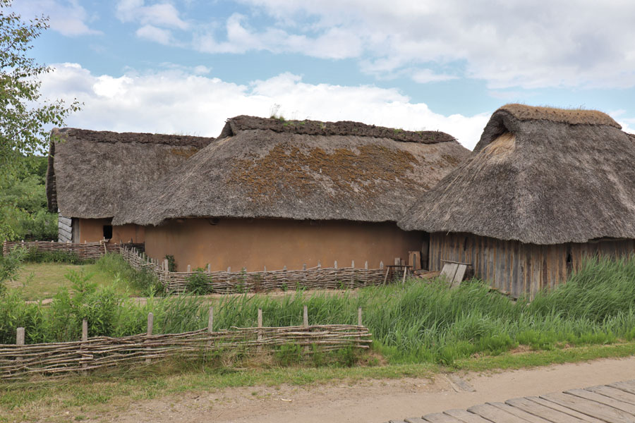 Haithabu - Häuser in der rekonstruierten Siedlung
