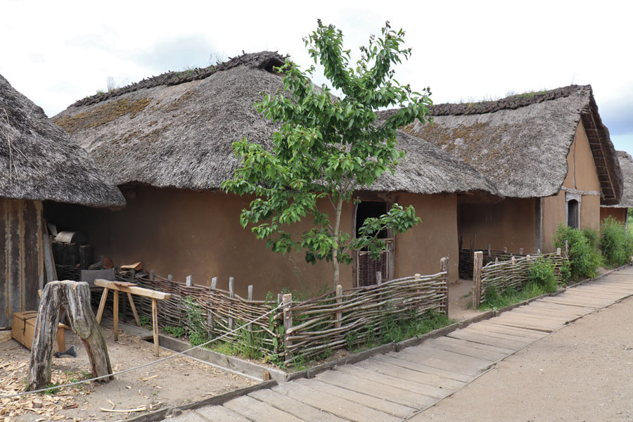 Haithabu - Häuser in der rekonstruierten Siedlung