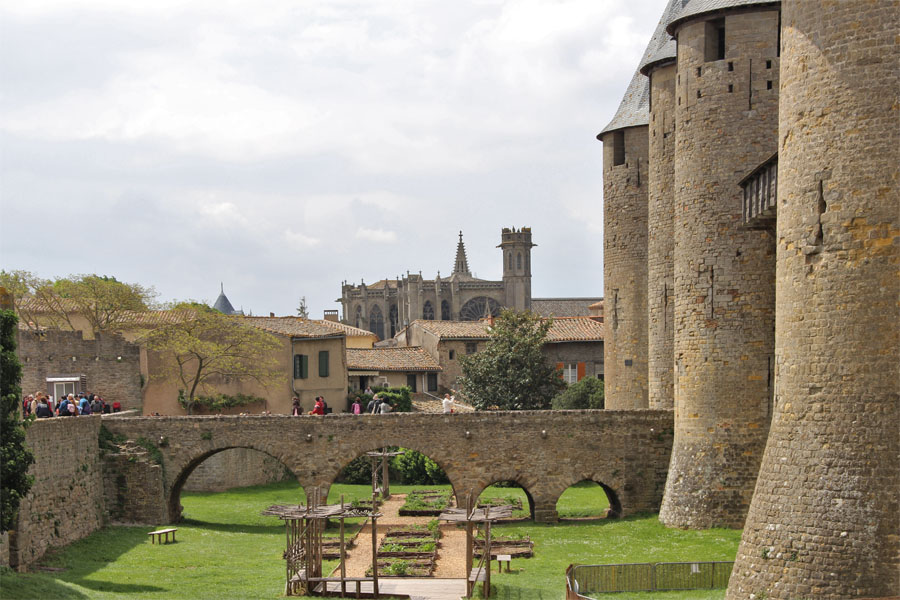 Festungsanlagen von Carcassonne an der Porte Narbonnaise