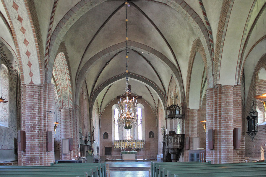 Sigtuna - Dominikaner-Klosterkirche - Mittelschiff