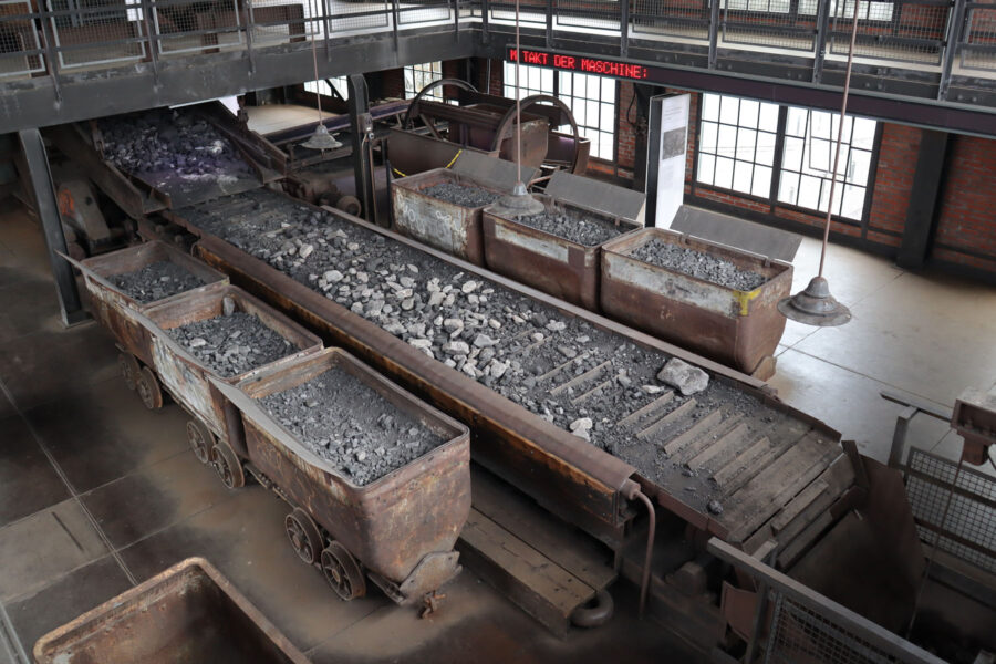 Zeche Zollern - Kohleförderung in Schachthalle