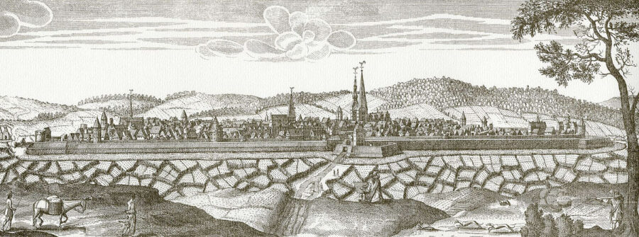 Lemgo 1663, Kupferstich von Elias van Lennep