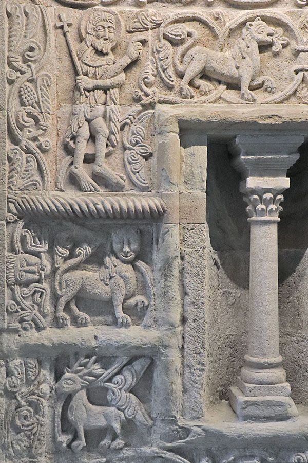 Stiftskirche Gernrode - Heiliges Grab - Detail in Westwand