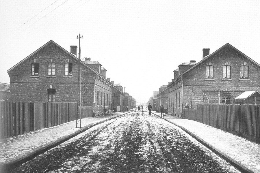 Siedlung Eisenheim der Gutehoffnungshütte in Oberhausen, vor 1910