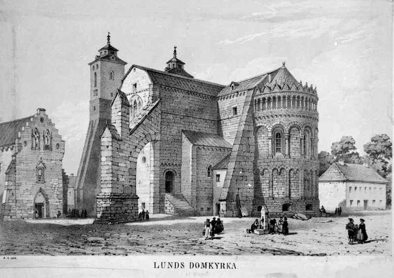 Lund - Domkirche 1839