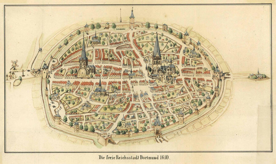 Dortmund, um 1610, Detmar Mulher