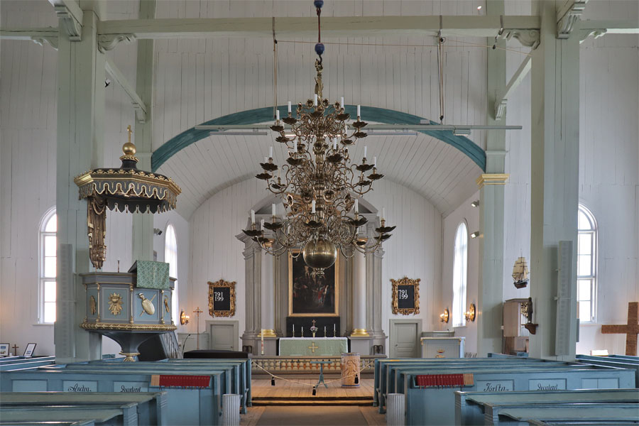 Karlskrona - Admiralitätskirche Ulrica Pia - Innenraum