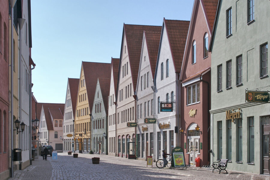 Jakriborg, Köpmannagatan