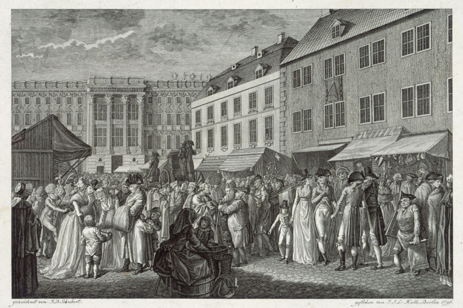 Der Berlinsche Christmarkt - Johann David Schubert 1796