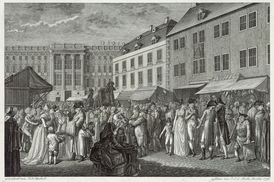 Der Berlinsche Christmarkt - Johann David Schubert 1796