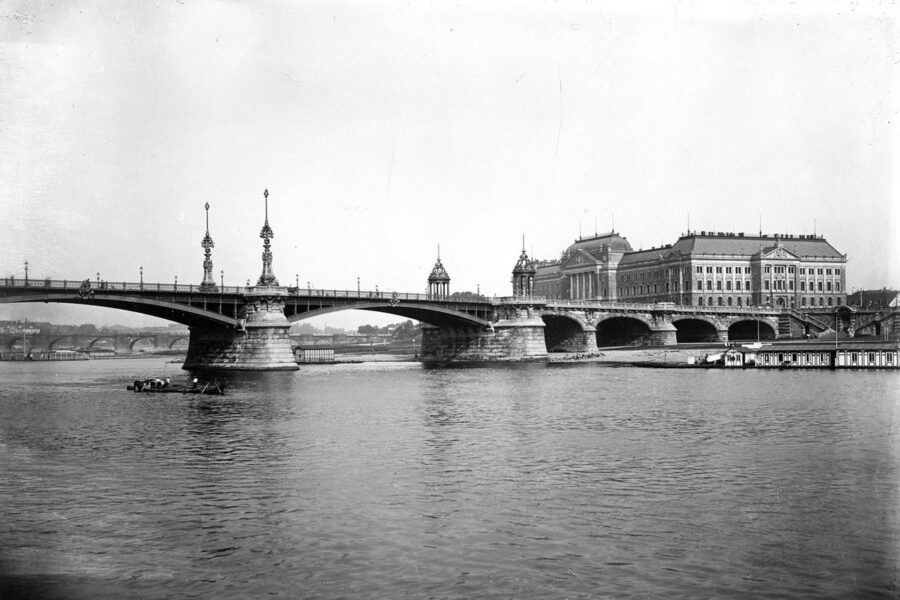 Carolabrücke Dresden 1912