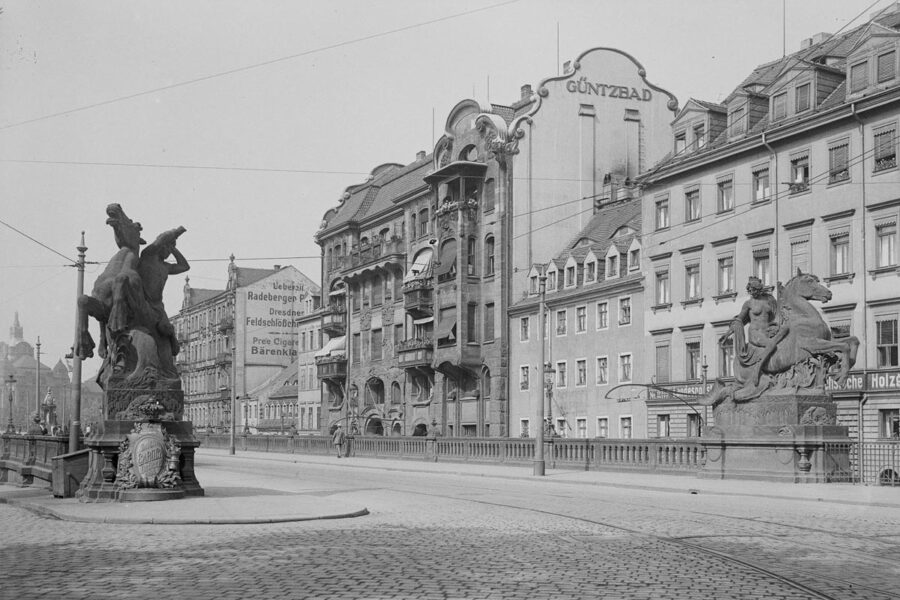 Carolabrücke Dresden - südlicher Brückenkopf