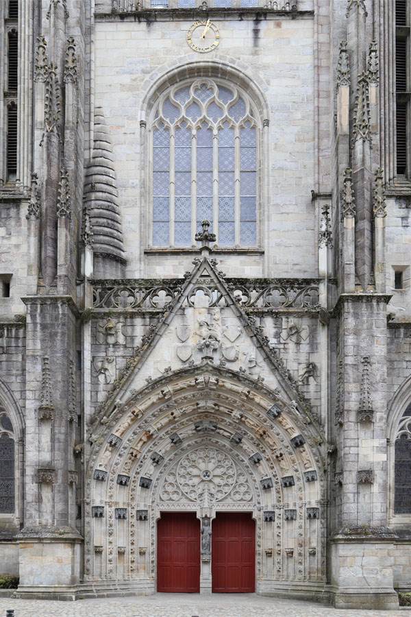 Quimper - Kathedrale Saint-Corentin - Westportal