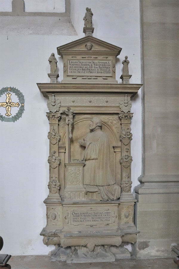 Kloster Großcomburg - Epitaph des Probstes Erasmus Neustetter