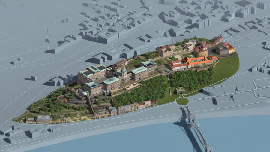 Visualisierung Rekonstruktion Burgbezirk Budapest