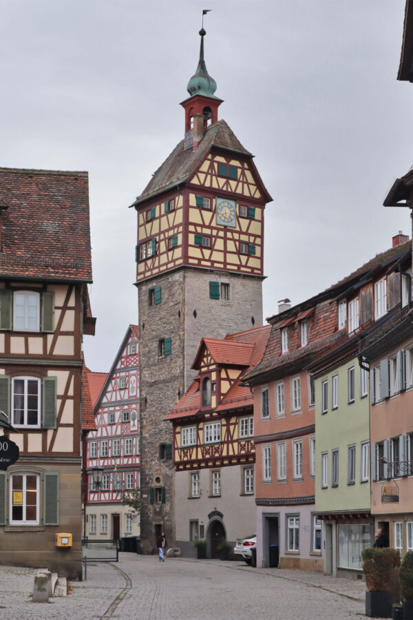 Schwäbisch Hall - Gelbinger Vorstadt mit Josenturm