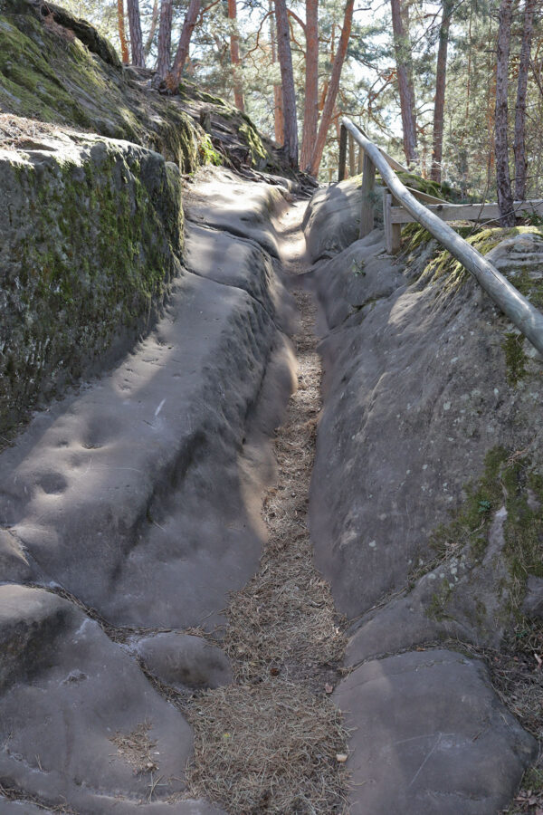Hohlweg an der Regensteinmühle