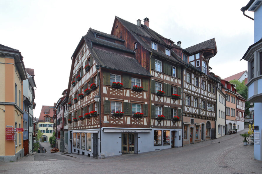 Meersburg - Fachwerkhäuser am Marktplatz